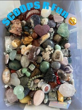 Huge Mystery Crystal Gemstone At Least a 1/2 pound Scoop NWOT